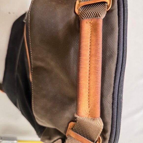 TUMI ALPHA BRAVO Cannon Backpack Black Brown Orange - Picture 12 of 12